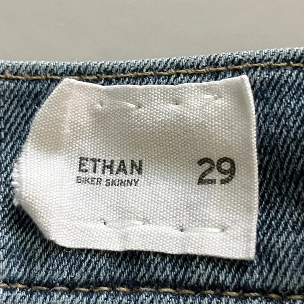 Hudson Jeans Ethan Biker Super Skinny Size 29